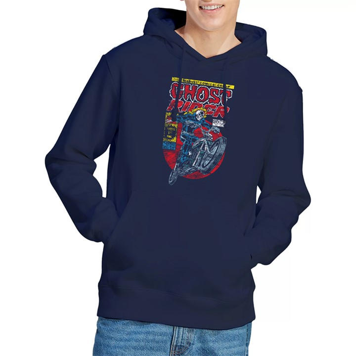 Marvel Men's Blue Ghost Rider Hoodie in Size XL, Sports Direct
