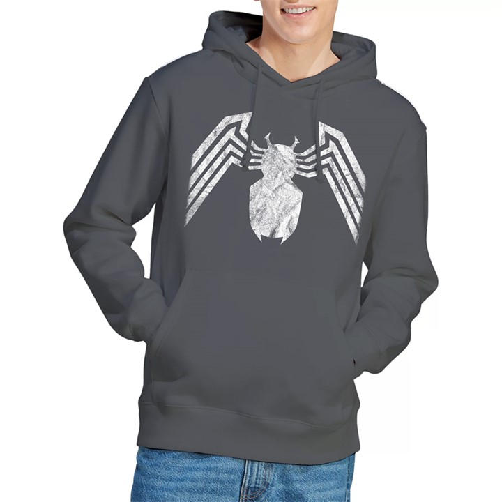 Marvel Men's Grey Venom Emblem Hoodie in Size L, Sports Direct