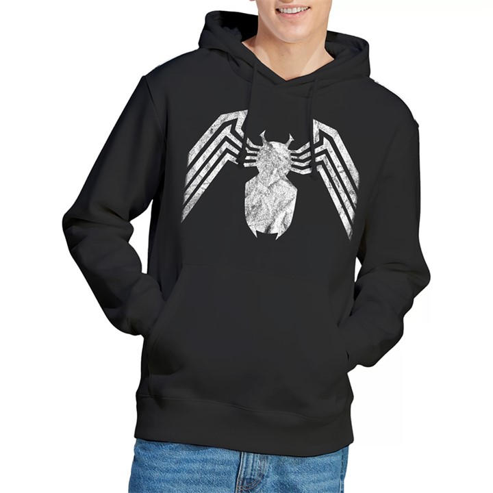 Marvel Men's Black Venom Emblem Hoodie in Size XL, Sports Direct