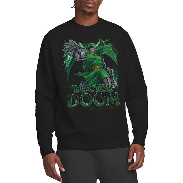 Marvel Men' Black Doctor Doom Ruler Of Latveria Sweatshirt in Size S, Sports Direct