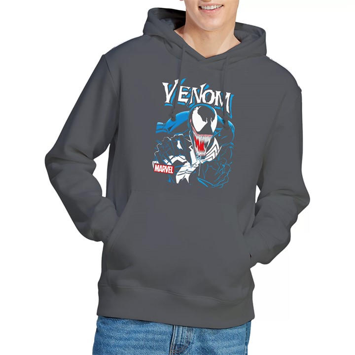 Marvel Men's Grey Venom Antihero Hoodie in Size L, Sports Direct