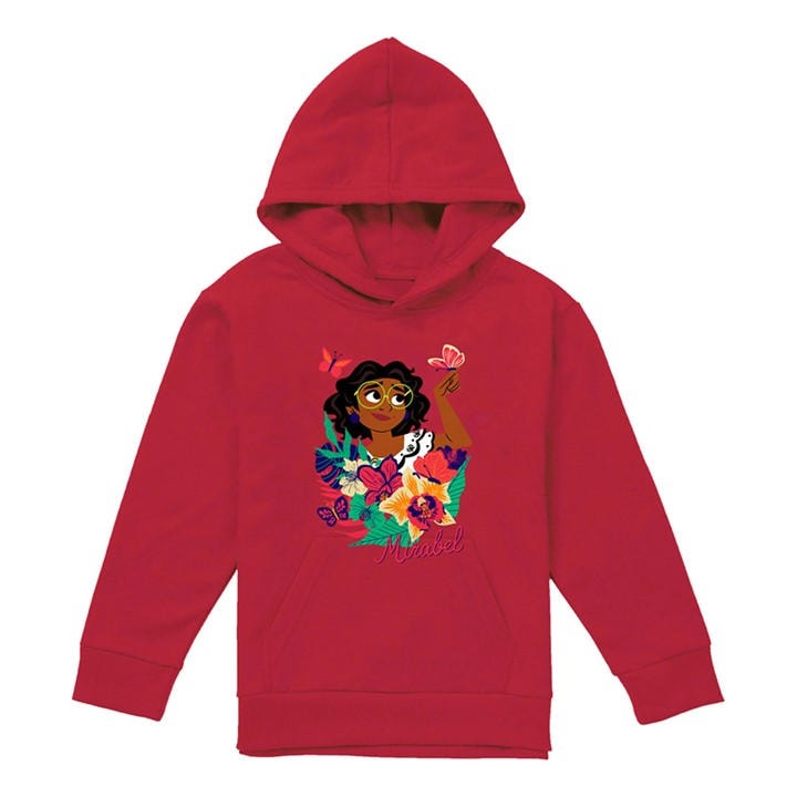 Disney Boys Red Mirabel Tropical Youth Kids Pull-Over Hoodie in Size 5 - 6 Years, Sports Direct