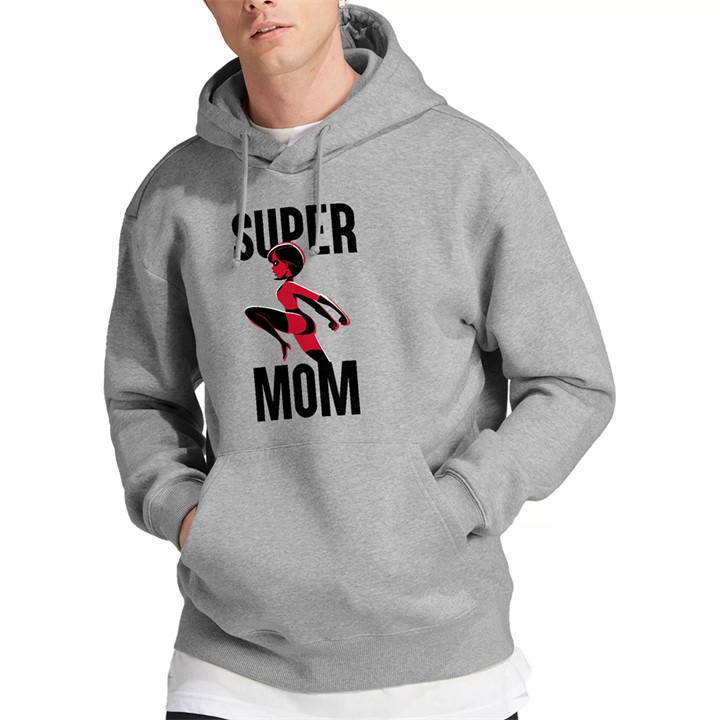 Disney Men's Grey The Incredibles Super Mom Hoodie Light in Size L, Sports Direct