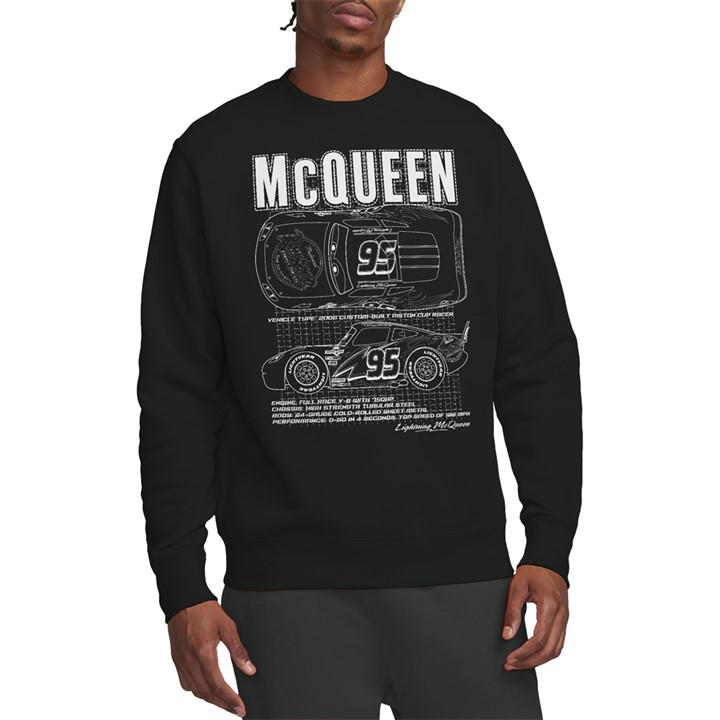 Disney Men' Black Cars Lightning Mcqueen Outline Sweatshirt in Size S, Sports Direct
