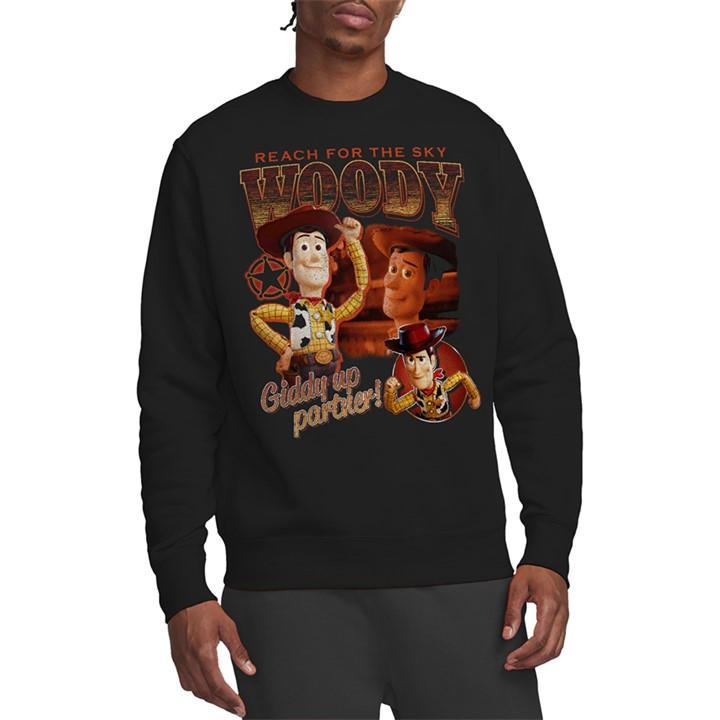 Disney Men's Black Toy Story Sheriff Woody Homage Sweatshirt in Size XL, Sports Direct