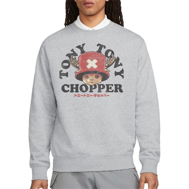 One Piece Men's Grey Chopper Face Sweatshirt Heather in Size 2XL, Sports Direct