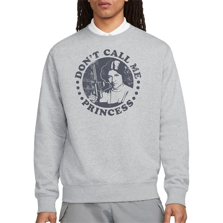 Star Wars Men's Grey Dont Call Me Princess Leia Sweatshirt in Size 2XL, Sports Direct