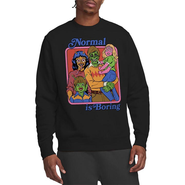 Steven Rhodes Men's Black Normal Is Boring Sweatshirt in Size 2XL, Sports Direct