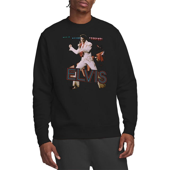 Elvis Presley Men's Black Hit The Lights Sweatshirt in Size M, Sports Direct