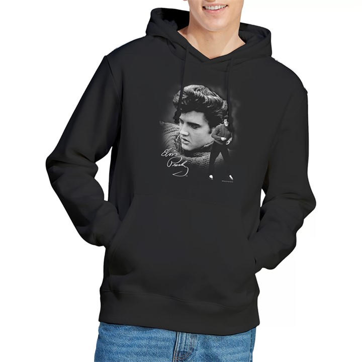 Elvis Presley Men's Black Sweater Hoodie in Size 2XL, Sports Direct