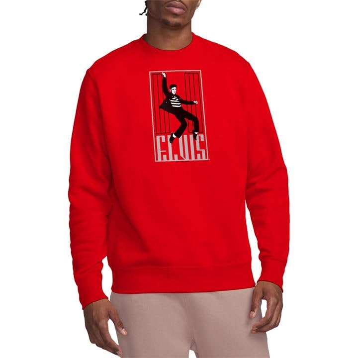 Elvis Presley Men's Red One Jailhouse Sweatshirt in Size XL, Sports Direct