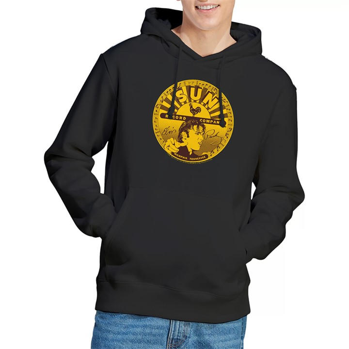Elvis Presley Men's Black Sun Elvis Full Sun Label Hoodie in Size 2XL, Sports Direct