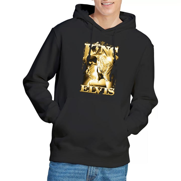 Elvis Presley Men's Black The King Hoodie in Size 2XL, Sports Direct