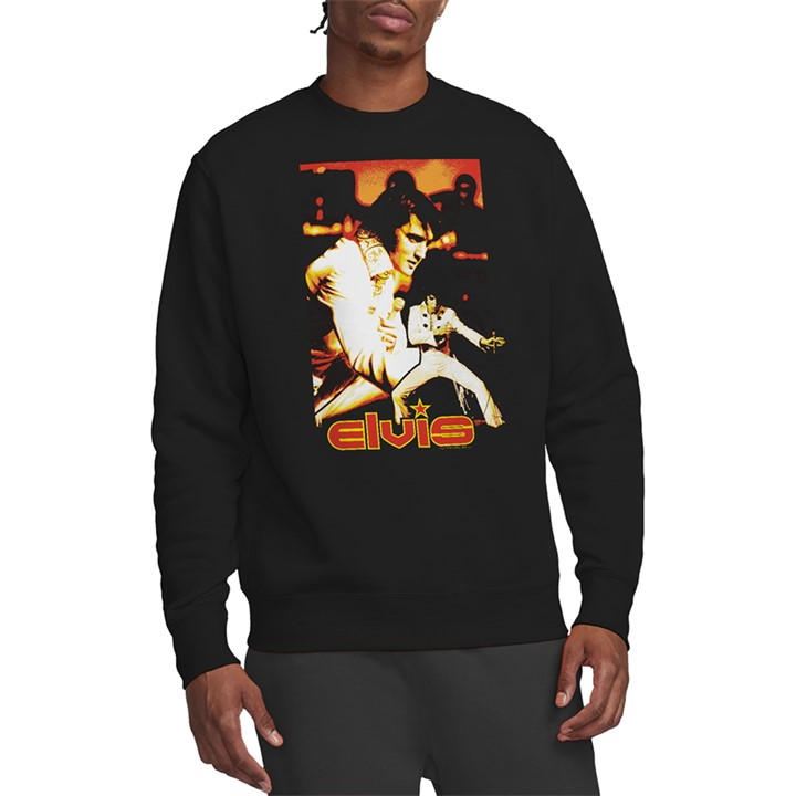 Elvis Presley Men's Black Showman Sweatshirt in Size M, Sports Direct