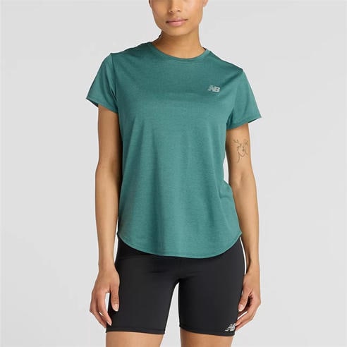 New Balance - Women's Sport Heather Short Sleeve Performance Running Top