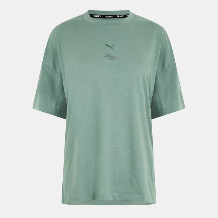 Puma Women's Green Hyrox Short-Sleeve Performance Gym Top in Size 12, Sports Direct