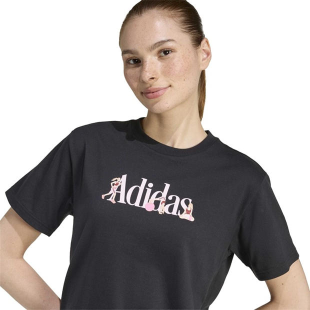Black - adidas - Women's Soft Sport Short Sleeve T-Shirt
