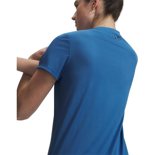 Aegean Blue - Under Armour - Tech™ V-Neck Short Sleeve Womens