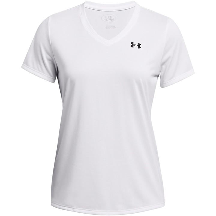 Under Armour Women's White Tech™ V-Neck Short Sleeve in Size 8, Sports Direct
