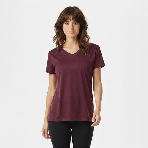 Espresso - USA Pro - The USA Pro Tech V-Neck Tee Womens