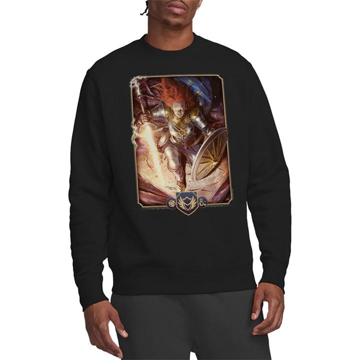 Hasbro Men's Black Dungeons & Dragons - 2024 Paladin Key Art Sweatshi in Size M, Sports Direct