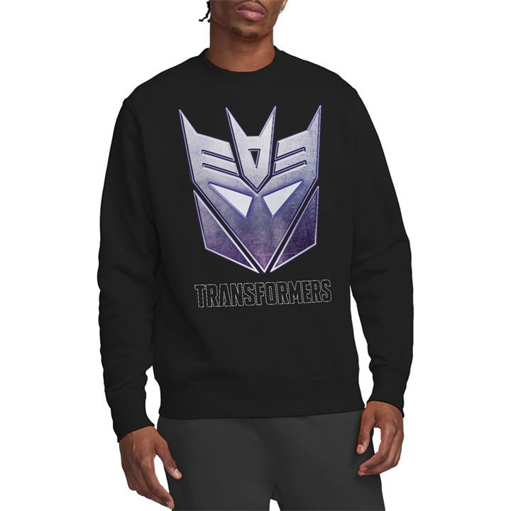 Hasbro Men's Black Transformers Generations Decepticon Steel Icon Log in Size M, Sports Direct