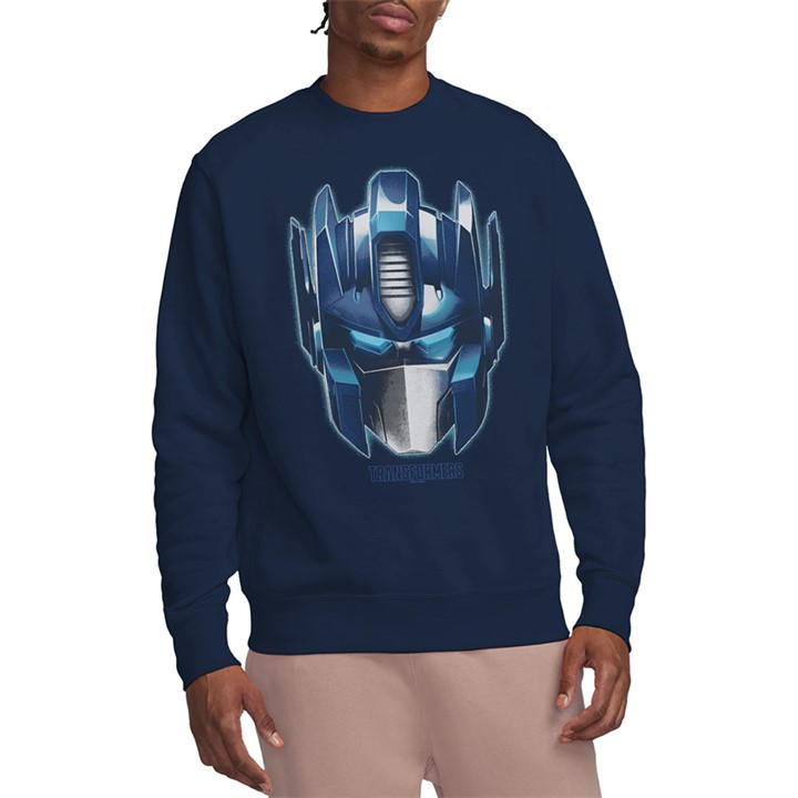 Hasbro Men's Blue Transformers Generations Optimus Large Face Sweats in Size L, Sports Direct