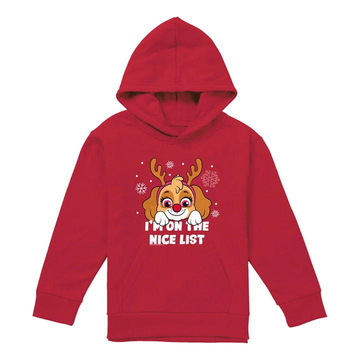 Paw Patrol Boys Red Skye Nice List Youth Kids Pull-Over Hoo in Size 9-11 Years, Sports Direct