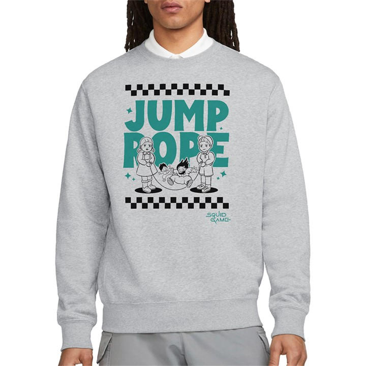 Squid Game Men's Grey - Season Three Jump Rope Sweatshirt He in Size 2XL, Sports Direct