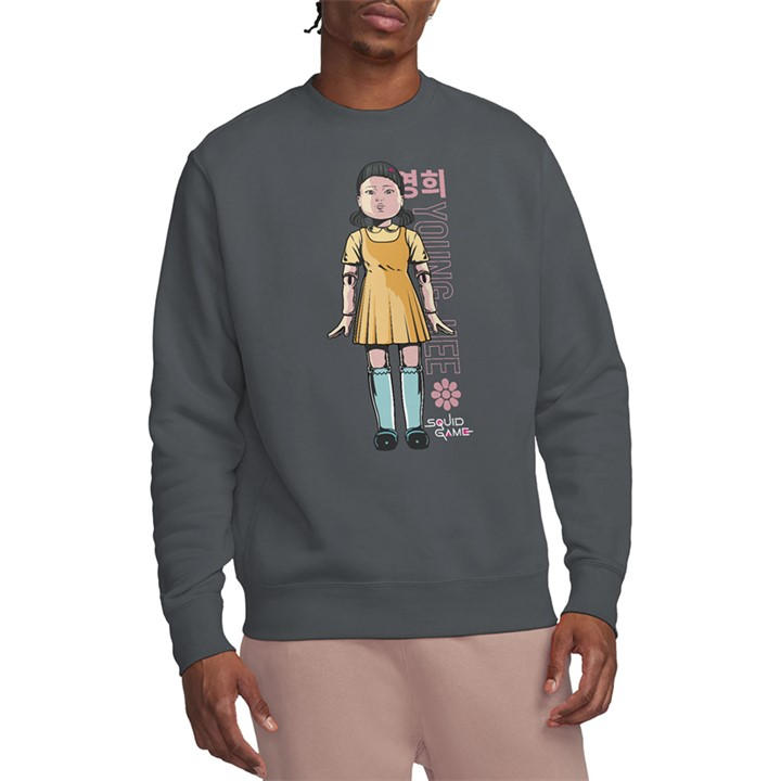 Squid Game Men's Grey Season One Young-Hee Games Sweatshirt in Size XL, Sports Direct