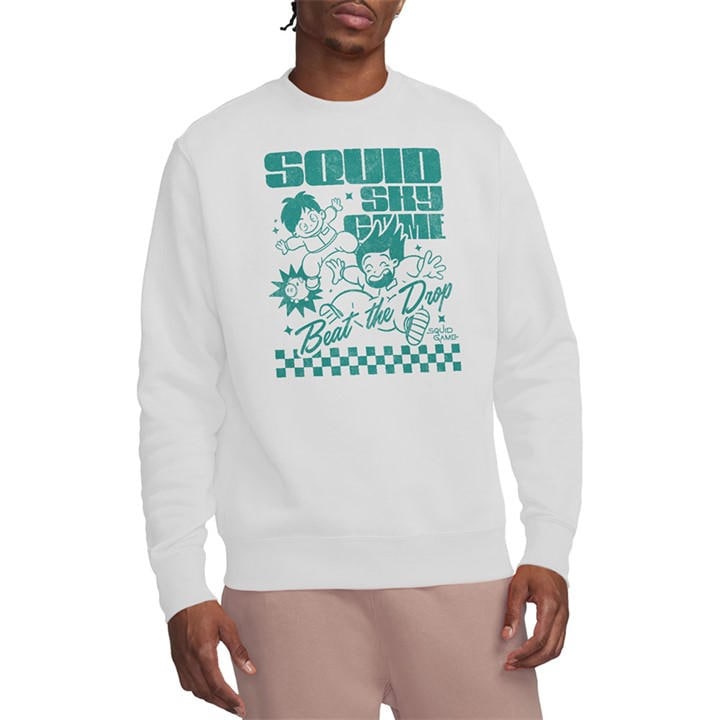 Squid Game Men's White - Season Three Sky Game Sweatshirt Whi in Size 2XL, Sports Direct