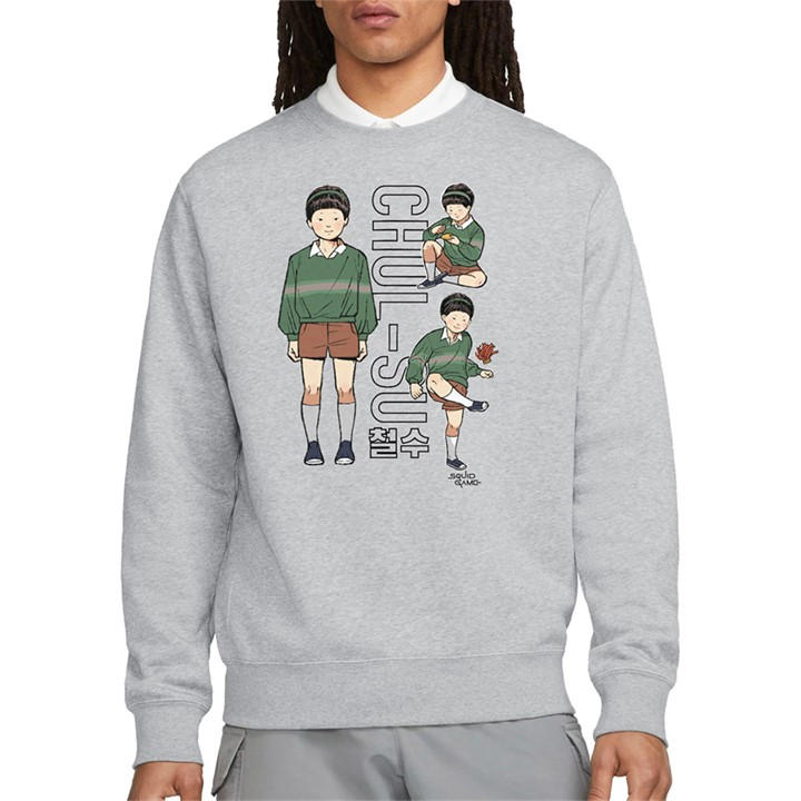 Squid Game Men's Grey - Season Three Vintage Chul-Su Sweatshi in Size XL, Sports Direct