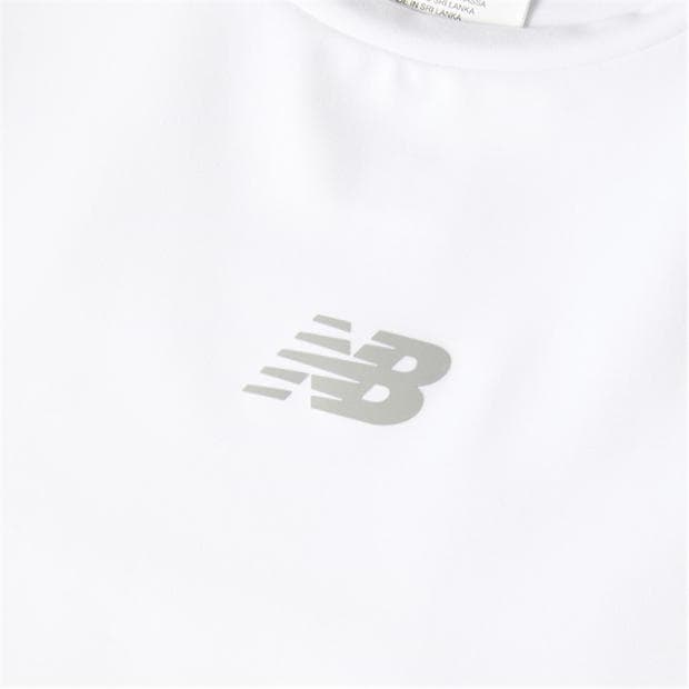 White - New Balance - Women's Short Sleeve Performance Gym Top