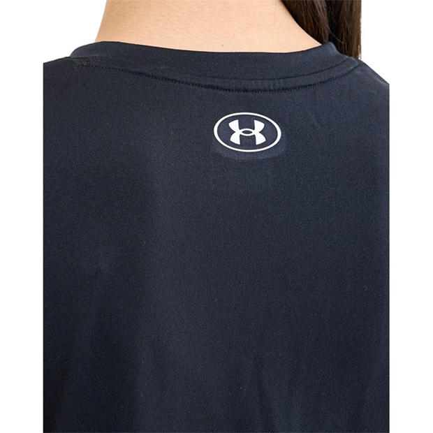 Black/White - Under Armour - Women's Tech Solid Short Sleeve Performance Gym Top