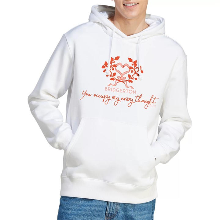 Bridgerton Men' White Occupy My Thoughts Hoodie in Size S, Sports Direct