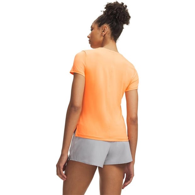 Orange/Red - Under Armour - Womens Vanish Short Sleeve Performance Gym Top