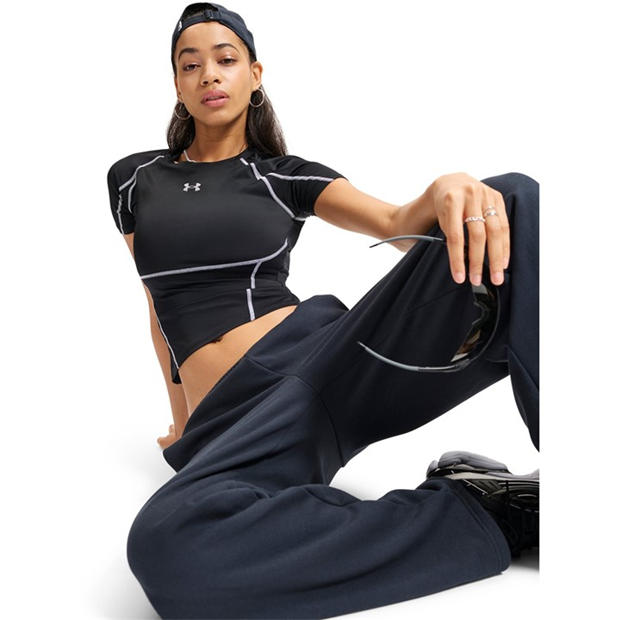 Ultimate Black - Under Armour - Womens HeatGear® Elite Short Sleeve Performance Gym Top