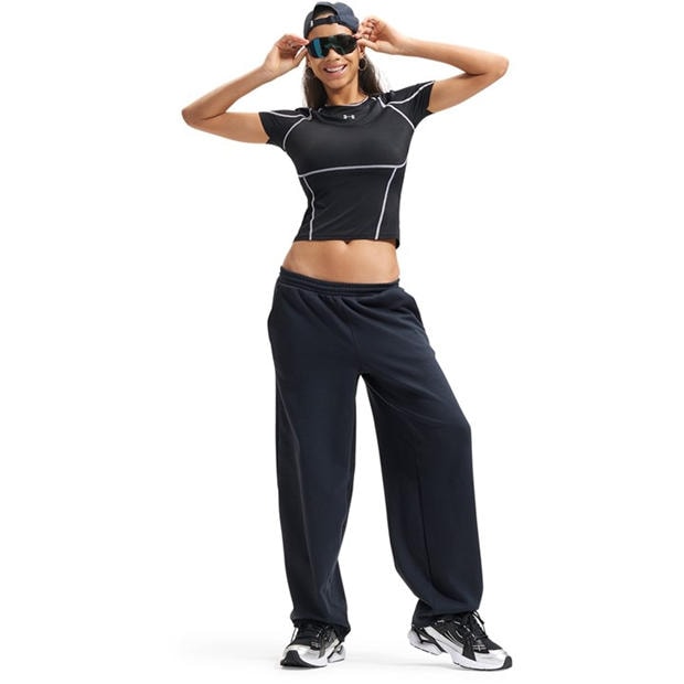 Ultimate Black - Under Armour - Womens HeatGear® Elite Short Sleeve Performance Gym Top