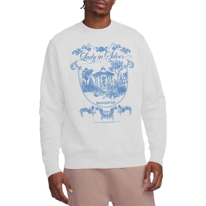 Bridgerton Men's White Fairy Tale Gazebo Dancing Sweatshirt W in Size 2XL, Sports Direct