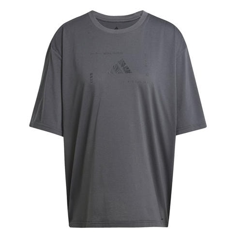 adidas - Women's Box Logo Short-Sleeve Performance Gym Top