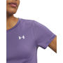 Purple Luxe/Wht - Under Armour - Women's Short Sleeve Performance Gym Top