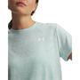 Mint/White - Under Armour - Women's Short Sleeve Performance Gym Top