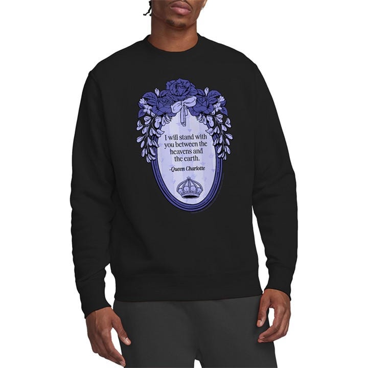 Bridgerton Men' Black I Will Stand With You Sweatshirt in Size S, Sports Direct