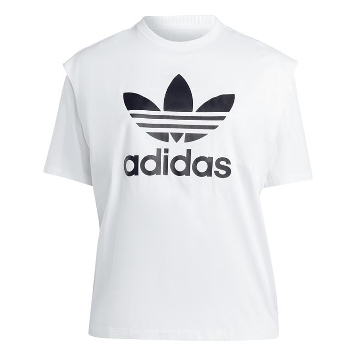 Adidas Women's White Classic Trefoil T-Shirt in Size 22, Sports Direct