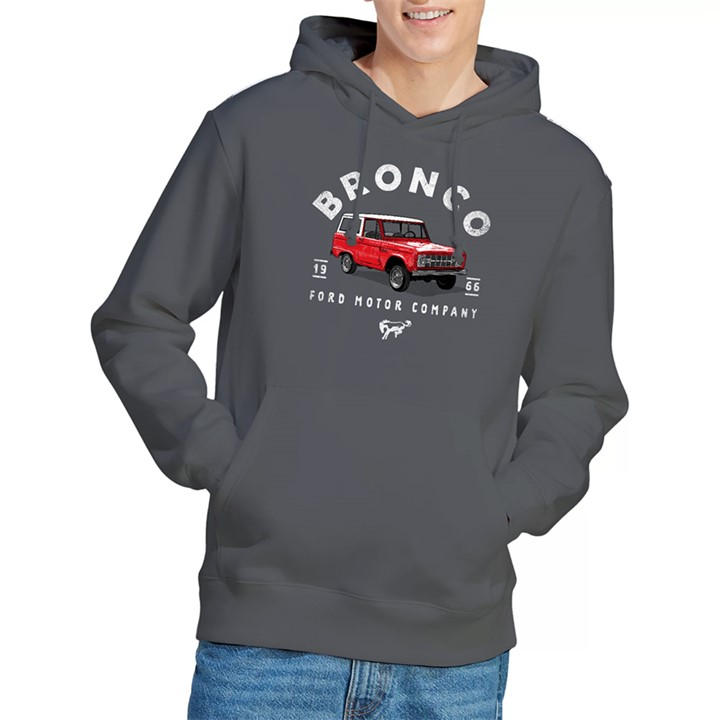 Ford Men's Grey Bronco Bronco Illustrated Hoodie Charcoal in Size 2XL, Sports Direct