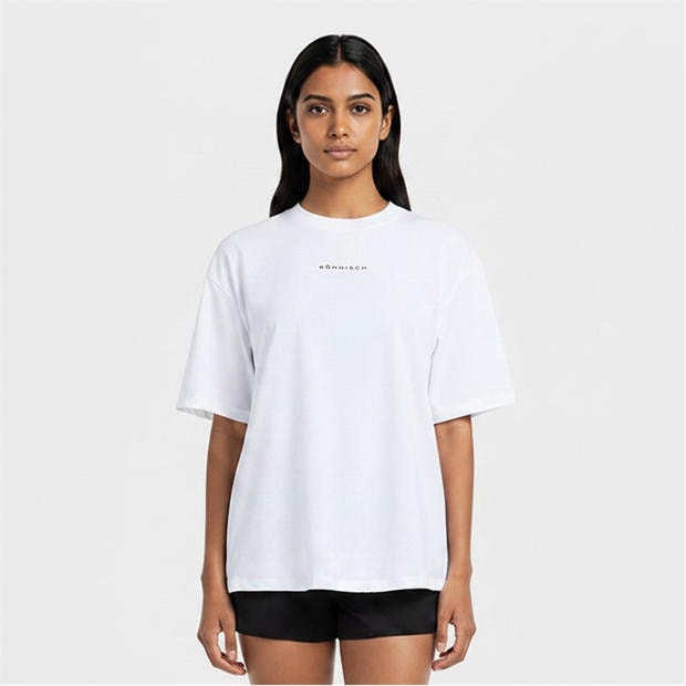 White - Rohnisch - Women's Relaxed Tee Short Sleeve Performance Gym Top