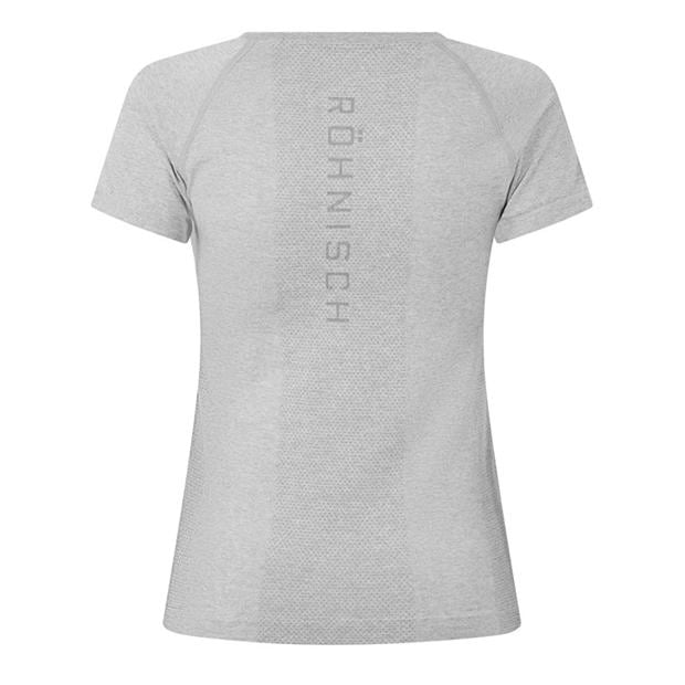 Grey Melange - Rohnisch - Women's Flex Tee Short Sleeve Performance Gym Top