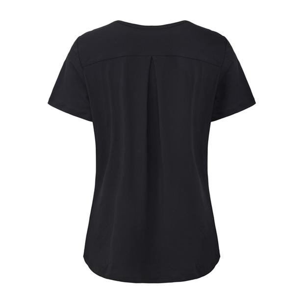 Black - LA Gear - LA Gear Essential Pleat-Back T-Shirt Womens