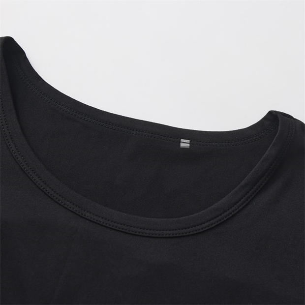 Black - LA Gear - LA Gear Essential Pleat-Back T-Shirt Womens
