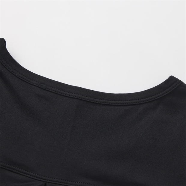 Black - LA Gear - LA Gear Essential Pleat-Back T-Shirt Womens